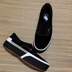 Vans Black Canvas Men's/women’s Shoes